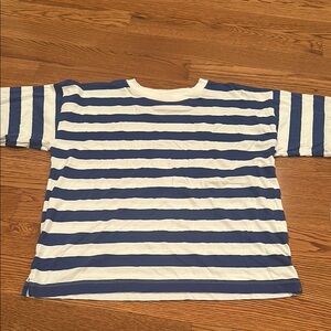 Blue and White Striped AYR shirt